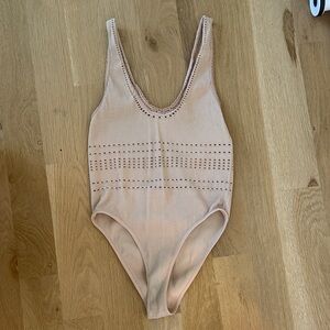 ZARA tan bodysuit
